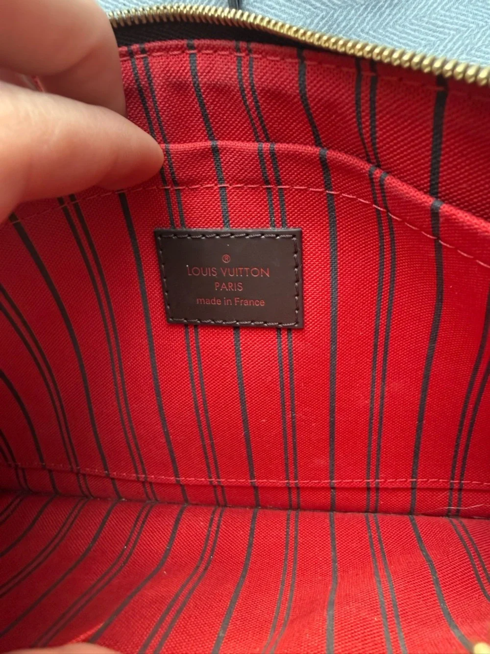 Louis Vuitton Nerverfull pouch damier authentic - Picture 12 of 14